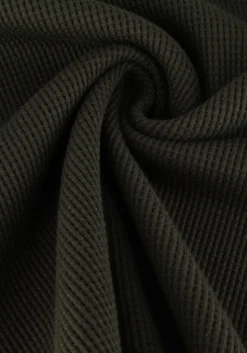 donkergroene anerkjendt polo / t-shirt akkikki l/s waffle tee