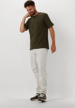 donkergroene anerkjendt t-shirt akkikki s/s structure tee