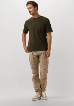 donkergroene anerkjendt t-shirt akkikki s/s structure tee