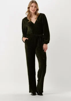 donkergroene another label jumpsuit pache jumpsuit l/s