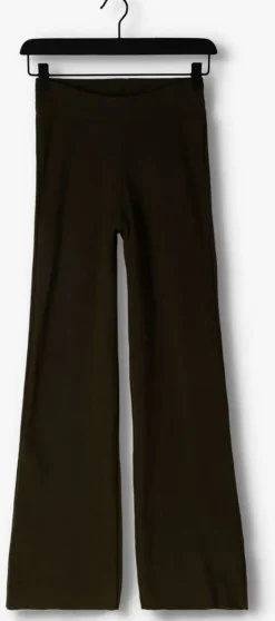 donkergroene another label pantalon varit knitted pants