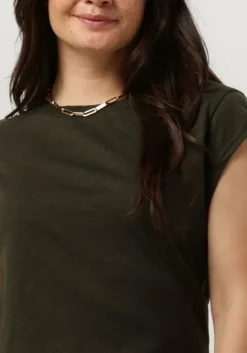 donkergroene cc heart t-shirt basic t-shirt