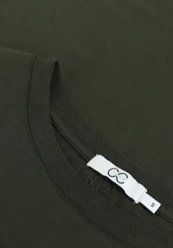 donkergroene cc heart t-shirt basic t-shirt