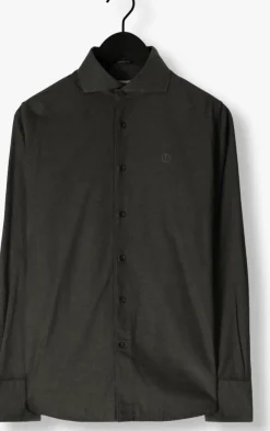 donkergroene dstrezzed casual overhemd olav shirt