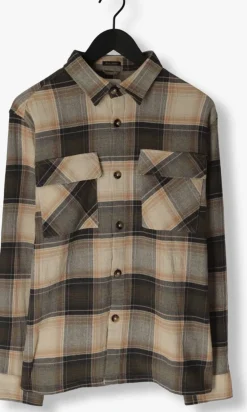 donkergroene dstrezzed overshirt corey overshirt