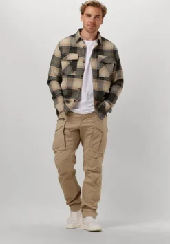 donkergroene dstrezzed overshirt corey overshirt