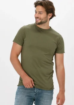 donkergroene dstrezzed t-shirt mc. queen basic tee organic slub jersey