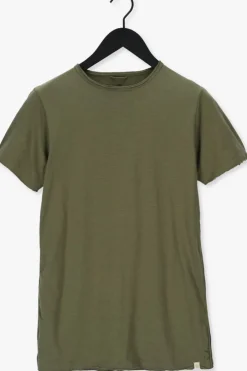 donkergroene dstrezzed t-shirt mc. queen basic tee organic slub jersey