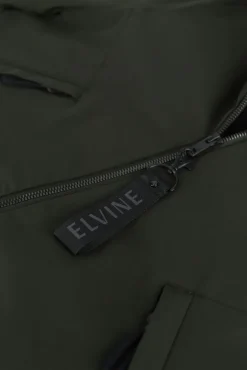 donkergroene elvine gewatteerde jas cole