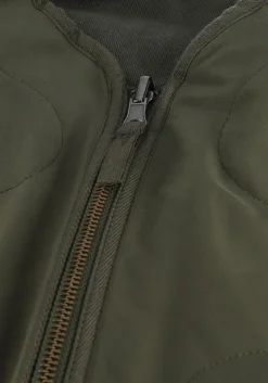 donkergroene forét bodywarmer trouwel