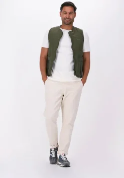 donkergroene forét bodywarmer trouwel