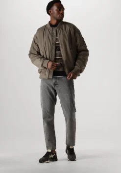 donkergroene forét jack bow bomber jacket