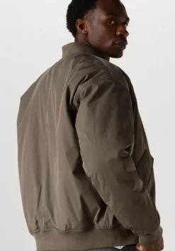 donkergroene forét jack bow bomber jacket