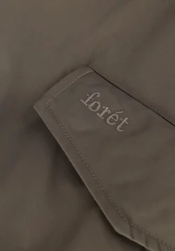 donkergroene forét jack bow bomber jacket