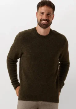 donkergroene forét trui alpine knit