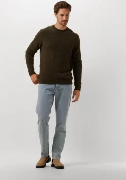 donkergroene forét trui alpine knit