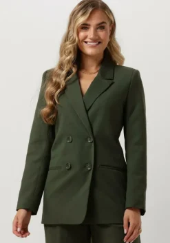 donkergroene gestuz blazer paulagz blazer