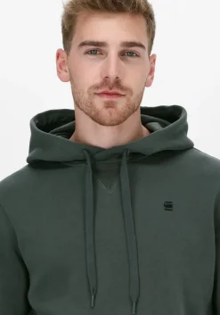 donkergroene g-star raw sweater premium core hdd sw ls