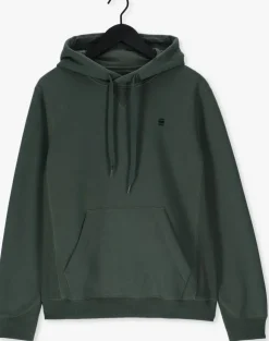 donkergroene g-star raw sweater premium core hdd sw ls