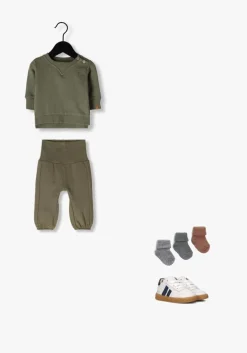 donkergroene lil' atelier joggingbroek nbmilondon raf sweat pant lil