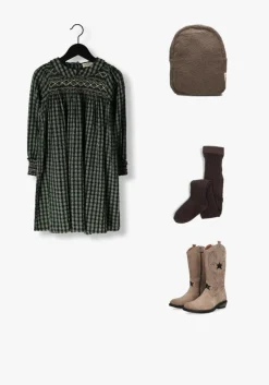 donkergroene marmar copenhagen mini jurk dabina