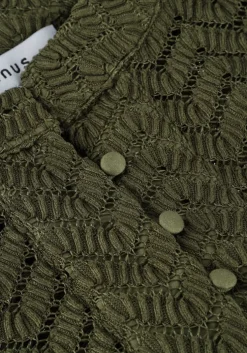 donkergroene minus blouses jeva half sleeve blouse