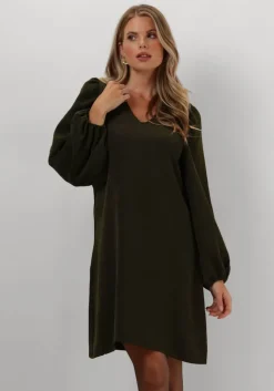 donkergroene modström mini jurk karlimd short dress