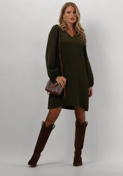 donkergroene modström mini jurk karlimd short dress