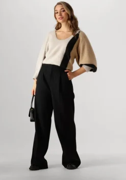 donkergroene my essential wardrobe wijde broek hacemw wide pant