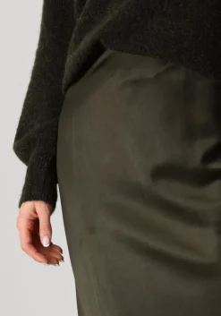 donkergroene my essential wardrobe maxirok estellemw long skirt