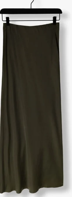 donkergroene my essential wardrobe maxirok estellemw long skirt