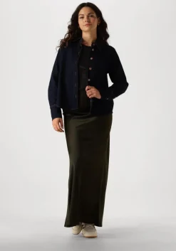 donkergroene my essential wardrobe maxirok estellemw long skirt