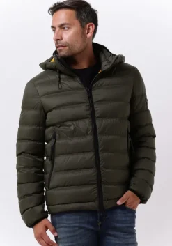 donkergroene peuterey gewatteerde jas boggs kn