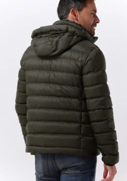 donkergroene peuterey gewatteerde jas boggs kn