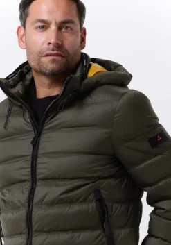 donkergroene peuterey gewatteerde jas boggs kn