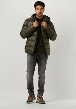 donkergroene peuterey gewatteerde jas honova nr 02