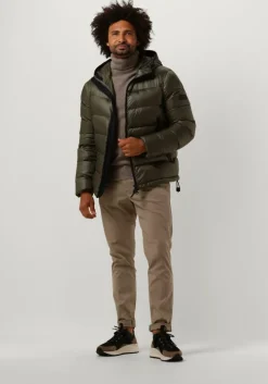 donkergroene peuterey gewatteerde jas honova nr 02