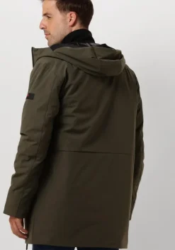 donkergroene peuterey gewatteerde jas metide md