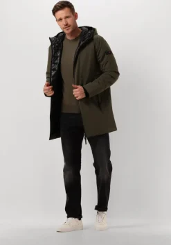 donkergroene peuterey gewatteerde jas metide md