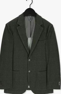 donkergroene profuomo colberts jacket knitted ho
