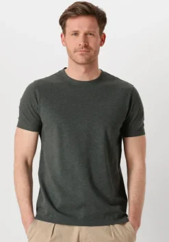 donkergroene profuomo t-shirt t-shirt crew neck ss