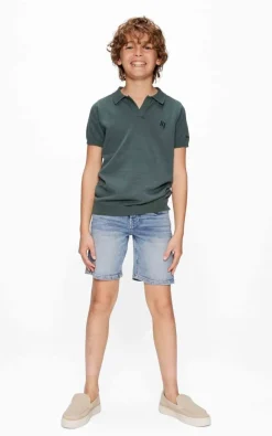 donkergroene retour polo camiel