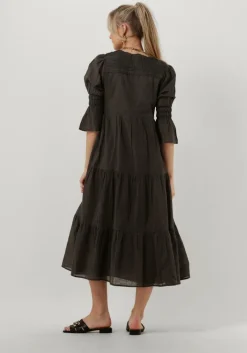 donkergroene ruby tuesday midi jurk imala dress