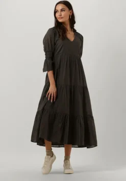 donkergroene ruby tuesday midi jurk imala dress