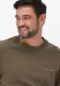 donkergroene tiger of sweden sweater emerson