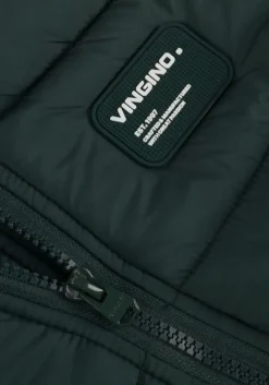 donkergroene vingino gewatteerde jas tesfa