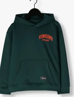 donkergroene vingino sweater icon-hoody