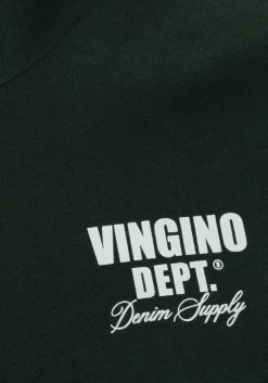 donkergroene vingino truien/vesten basic-hoody