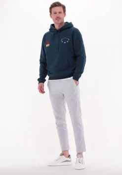 donkergroene woodbird sweater pope double hoodie