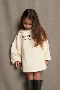 ecru alix mini mini jurk sweat dress